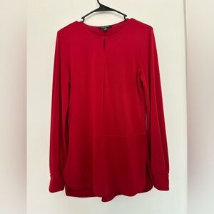 Ralph Lauren red long sleeve blouse size small